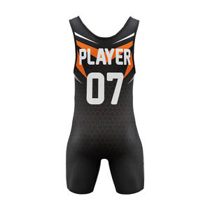 Combinaison de lutte MMA unisexe personnalisée pour 4 sports, antibactérienne, 100 % polyester, sans manches, col rond, bretelles réglables - Product Image 3