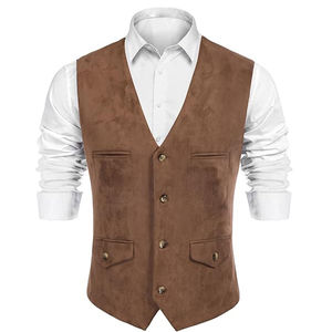 Nuevo Chaleco de Cuero para Hombre, Diseño OEM Personalizado, a la Moda, Talla Adulto, Alta Calidad, Venta al Por Mayor, Chaleco de Cuero Personalizado para Invierno - Product Image 1