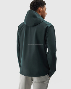 Veste Softshell Homme Légère Imperméable en Toile de Haute Qualité, Coupe Décontractée, Motif Décoratif, Coupe-Vent, Respirante, à Capuche, avec Lettres - Product Image 4