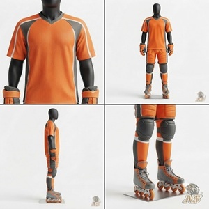 Uniforme Profesional de Hockey sobre Ruedas, Kit Completo, Ropa Deportiva Ligera, Sublimación Premium, Ropa Atlética, Diseño Moderno - Product Image 6
