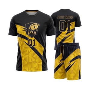 Custom <b>Athletic</b> 7v7 Flag Football Youth Short Sleeve Uniform Compression Jersey - Product Image 4