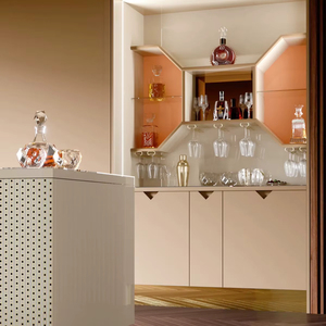 Mueble Bar de Diseño Solviera, Mueble Premium para Almacenamiento de Licores con Estantes y Racks, Mueble Bar Contemporáneo para el Hogar Solviera de Lujo - Product Image 1