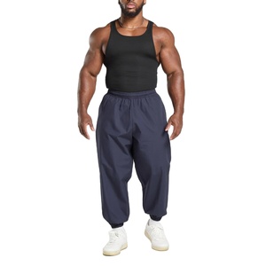Pantalon de jogging pour hommes, personnalisable avec logo, coupe large, haute qualité, avec poches, prix bas, vente en gros - Product Image 3