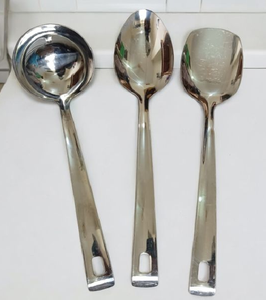 Cuchara de cocina de acero inoxidable de la mejor calidad, profesional, resistente, para servir en restaurantes, hoteles y cocinas, a un precio asequible. - Product Image 2
