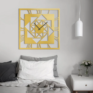 Elegant Modern Metal <b>Wall</b> <b>Clock</b> Creative Home Decoration Accessory for Living Room Bedroom Office Interior Design At Best Prices - Product Image 2