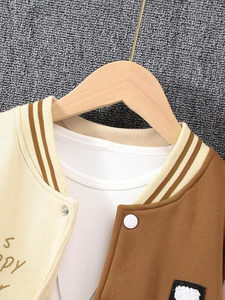 Custom Wholesale Men's Casual Winter Varsity Letterman Jackets with Stand Collar Waterproof & Windproof Eco-Friendly OEM Service - Product Image 4