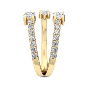 Anillo Moderno de Oro Rosa de 10K con Diamante Cultivado en Laboratorio, 1.26 ctw, Corte Redondo, Solitario, Anillo de Compromiso Premium - Product Image 2
