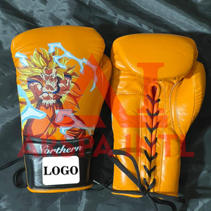 Guantes de Boxeo de Piel de Vacuno Genuina con Estampado de Goku, Diseño de Última Moda, Más Vendidos, para Niños y Adultos, Guantes de Boxeo Profesionales - Product Image 3