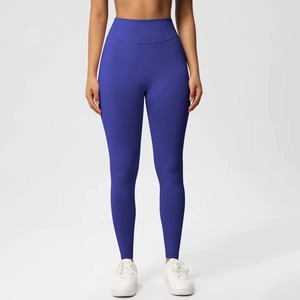 Pantalons de yoga pour femmes, vente en gros personnalisée, haute qualité, écologiques, couleur unie, vêtements de fitness, respirants, séchage rapide, sans couture, élastiques - Product Image 5