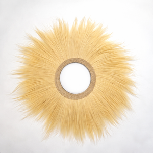 Miroir mural en rotin naturel Rayung Grass Sunburst, fait main, décoratif, pour le salon, décoration de la maison - Product Image 6