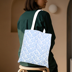 คอลเลคชั่นล่าสุด ดีไซน์ใหม่ กระเป๋าช้อปปิ้งผ้าฝ้ายรีไซเคิล 100% พิมพ์ลาย สำหรับผู้ซื้อจำนวนมาก ผู้ส่งออกกระเป๋าผ้าฝ้ายในอินเดีย - Product Image 2