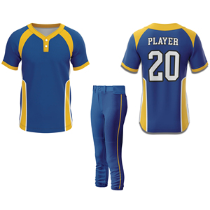 Maillot de baseball personnalisé en polyester, uniformes de baseball par sublimation, maillot et pantalon de softball pour hommes à séchage rapide, ensembles 2 pièces à prix abordable - Product Image 2