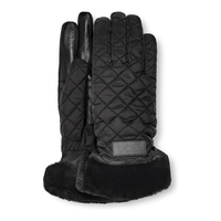 Gants d'hiver matelassés à doigts entiers avec manchette douce et chaude, design élégant et rembourré pour un usage quotidien par temps froid et une touche de style.