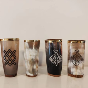 Verre en corne de buffle pour occasions spéciales de Noël – Idéal pour les fabricants et exportateurs - Product Image 1