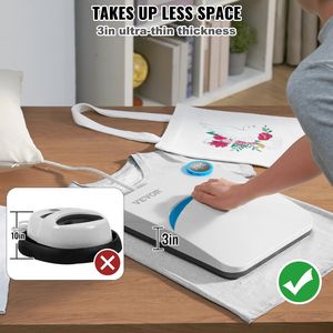 Pressa a Caldo Portatile Multifunzionale 10"x12" per Stampa su Magliette con Rivestimento PTFE, Macchina per Trasferimento a Sublimazione IR Facile da Usare - Product Image 6