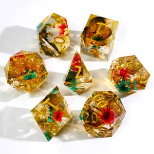Elegant Resin Core Wooden <b>Dice</b> <b>Set</b> Signature Wood Fusion Gaming <b>Dice</b> Crystal Resin Embedded <b>Dice</b> Collection Mastercraft Wooden - Product Image 2