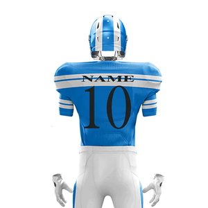 Uniforme de Fútbol Americano de Alto Rendimiento, Transpirable, 100% Poliéster, Tejido de Secado Rápido, Impresión por Transferencia de Calor, Colores Personalizados, OEM - Product Image 4