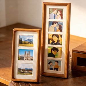 Solid Wood Handmade Eco-Friendly <b>Bear</b> Photo Frame <b>Cute</b> Ornaments Creative Home Decorations Desktop Children Display Birthday - Product Image 2