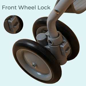 POLKA TOTS Poussette Compacte pour Nouveau-Né Landau Pliable pour Bébés EasyDrift Buggy Poussette (ZippiZest Vert Couleur) - Product Image 2