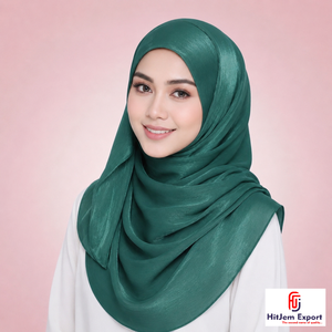 Pañuelo Hijab Liso Premium Personalizado Zimmy Choo, Sensación de Seda, Suave, Envoltura para la Cabeza, Fabricante Textil OEM ODM Personalizado - Product Image 4