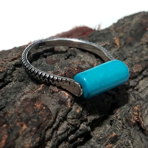 Natural Turquoise Gemstone <b>Ring</b> Solid 925 Sterling Silver <b>Ring</b> <b>Adjustable</b> Handmade <b>Ring</b> for Women - Product Image 3