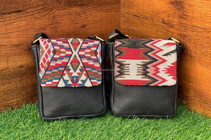 Nuevo bolso bandolera de cuero genuino hecho a mano Jacquard de gran venta, multiuso, nuevo diseño Vintage, bolso cruzado, productos a granel de tarifa barata - Product Image 3