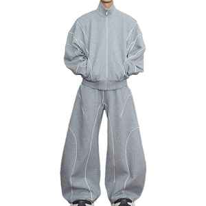 ชุดเซ็ตเสื้อฮู้ดดี้และกางเกงวอร์มผ้าฝ้ายเทคโนโลยีพิมพ์ลาย น้ำหนักเบา ทรงปกติ สวมใส่สบาย ระบายอากาศได้ดี แห้งเร็ว สำหรับผู้ชาย แบบสั่งทำได้ - Product Image 3