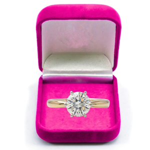 แหวนเพชรแล็บโกรว์ 18K ทองคำแท้ รับรองโดย IGI น้ำหนัก 1.75 กะรัต ทรงบริลเลียนต์ สี F ความสะอาด VS1 เพชรขาว สำหรับผู้หญิง เครื่องประดับหรูหรา - Product Image 1