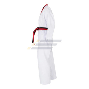 Uniforme de Artes Marciales de Taekwondo Cómodo con Logotipo Personalizado, Alta Calidad, Bajo Precio, Hecho en Pakistán, Servicio OEM Disponible - Product Image 3