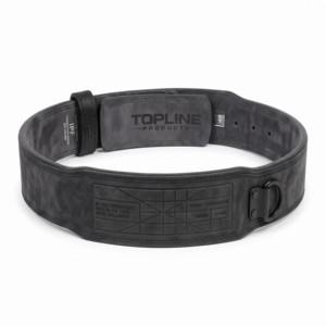 Ceinture de musculation en cuir TOPLINE PRODUCTS, réglable, pour soutien lombaire, pour entraînement de force, ceinture pour haltérophiles - Product Image 1