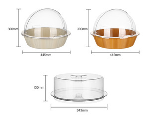 Plateau à gâteau rectangulaire en bois décoratif, plateau à thé, support à fruits, plateau à légumes, support à pain et desserts - Product Image 6