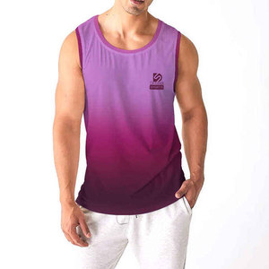 Débardeur Homme Sans Manches en Coton Tricoté Léger et Respirant à Séchage Rapide, Écologique, Couleur Unie - Product Image 1