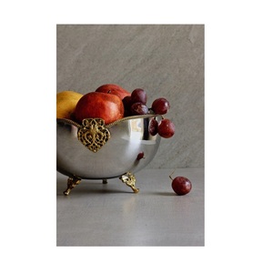 Tazón de metal hecho a mano de acero inoxidable de primera calidad para frutas o ensaladas, utensilios de cocina, tazones de metal fáciles de limpiar - Product Image 5