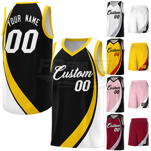 ชุดบาสเก็ตบอลขายส่งจากโรงงาน คุณภาพสูง พิมพ์โลโก้และชื่อได้ตามสั่ง สำหรับผู้ชาย ระบายอากาศได้ดี เป็นมิตรกับสิ่งแวดล้อม บริการ OEM - Product Image 1