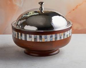 Resin Inlay Bone Inlay Casseroles Mother of Pearl Wooden Bowl <b>Food</b> Container <b>Food</b> <b>Server</b> Kuwait Oman UAE Qatar Dubai From Gifty - Product Image 5