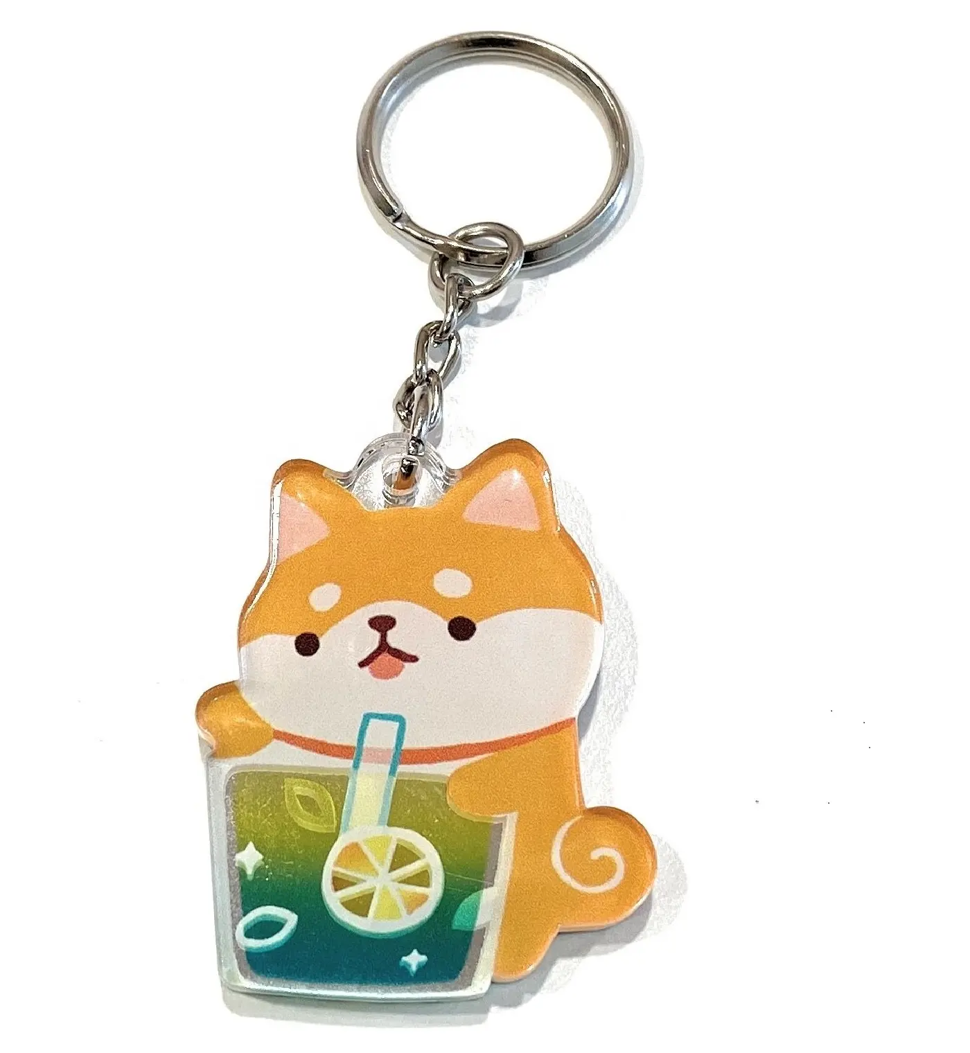 Promotional Giveaway Products Multi Purpose Pocket Mirror Acrylic Keychain Small Gift for Kids