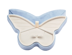 Plateau à bagues papillon, boîte à bijoux en velours, présentoir en acrylique, emballage cadeau personnalisé avec logo pour boutique - Product Image 2