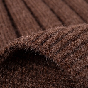 Custom <b>Winter</b> New Arrival Versatile Solid Color Beanie <b>Hats</b> Cotton Cashmere Woolen Warm <b>Men</b> Women Showing Face Design Wholesale - Product Image 3