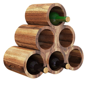 Handcrafted Premium Wooden Wine Bottle Stand Elegant Single Bottle Storage Organizer & Luxury Desktop For Kitchen And Dining - Product Image 6