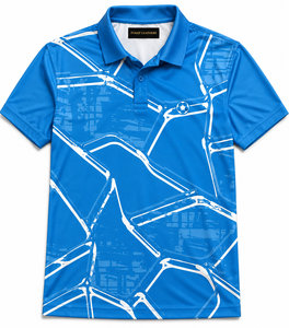 เสื้อโปโลพรีเมียม 100% โพลีเอสเตอร์ สำหรับธุรกิจ รับสั่งทำ พร้อมพิมพ์ลายดิจิทัล ลายเรียบ แขนสั้น แห้งเร็ว สำหรับกอล์ฟ ผ้าถัก สำหรับผู้ชาย สไตล์สมาร์ท - Product Image 3