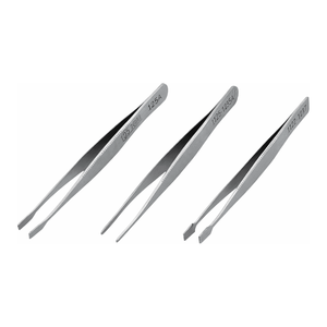 Pince à plaquettes plates en acier inoxydable Daihan Science avec pointe fine ovale plate ou carrée pour la manipulation en laboratoire - Product Image 3