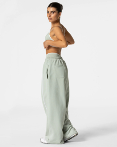 Pantalones Deportivos de Felpa para Mujer, Cintura Media, Corte Holgado, Pierna Ancha, 100% Algodón, Pantalones de Invierno, Ropa Casual de Calle, Pantalones para Estar en Casa, con Logotipo Personalizado - Product Image 4