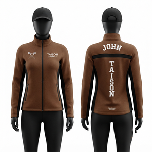 Chaqueta de Entrenamiento de Lacrosse Unisex, 330 GSM, Forro Polar de Poliéster Premium, Impermeable, de Secado Rápido, con Capucha, Tejido de Alto Rendimiento, Color Negro Arena - Product Image 3