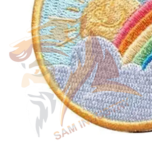 Patchs brodés personnalisés style sport en gros, fabriqués à la main, en toile tissée 3D, à séchage rapide - Product Image 2