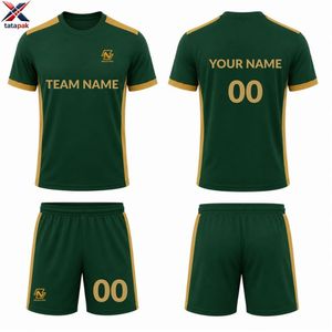 Camiseta de Fútbol de Alta Calidad Personalizada con Nombre y Número, Manga Corta, Secado Rápido, para Equipos Unisex de Adultos - Product Image 4