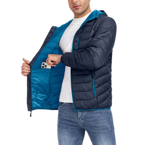 Veste matelassée brillante de haute qualité pour homme, légère, unie, avec fermeture éclair, personnalisable avec logo, idéale pour l'hiver – Nouvelle collection en promotion - Product Image 3