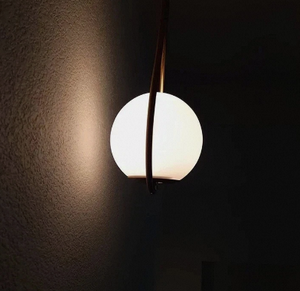Brass LED Wall <b>Sconce</b> Mid Century Modern Globe Wall Lamp Round Decorative <b>Light</b> for Bedroom Bathroom Hotel - Product Image 2