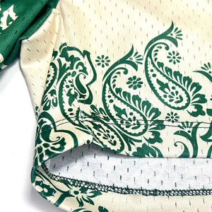 กางเกงขาสั้นออกกำลังกายผู้ชายแบบมืออาชีพ ผ้าตาข่ายพิมพ์ลาย ระบายอากาศได้ดี กางเกงบาสเก็ตบอลลำลอง รับผลิตแบบ OEM ODM ขายส่งจำนวนมาก - Product Image 4