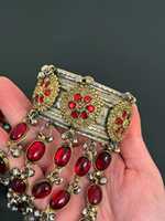 Paire de bijoux faits à la main afghans Kuchi vintage pour fiançailles, mariage, fête, ensemble de bijoux traditionnels bohèmes tribaux, ornements faits à la main