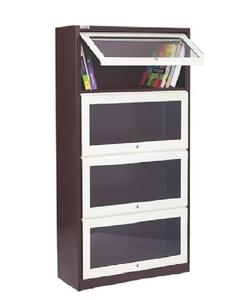 Estantería Flotante Moderna y Duradera de Bambú con Puertas Abatibles de Vidrio, Estantería de Biblioteca de Más de 6 Niveles - Product Image 2